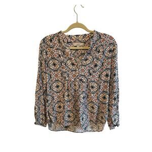 LOFT Floral Blouse Small